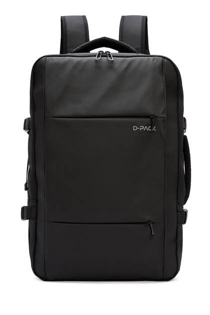 D-Pack Unisex Black Technological Fabric Backpack 24Sbd30076F