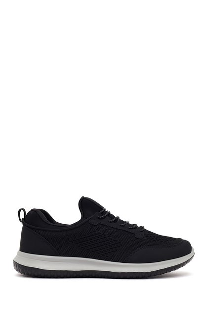 Zero Erkek Siyah Bağcıklı Kumaş Sneaker 26SFD69046F