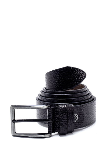 Men's Black Leather Belt 000A2D12043Ft