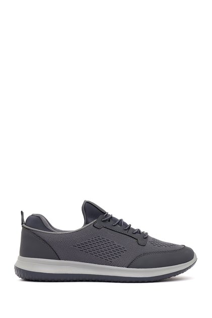 Zero Men's Gray Lace-Up Fabric Sneaker 26SFD69046F