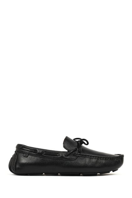 Men's Black Leather Casual Loafer 26Sfd602118