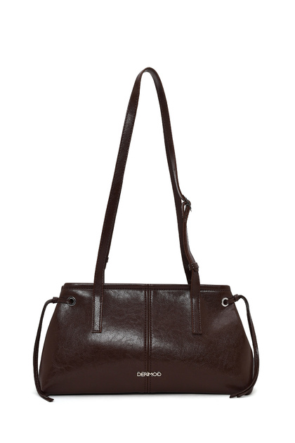 Women's Brown Classic Shoulder Bag Wb500003Sv
