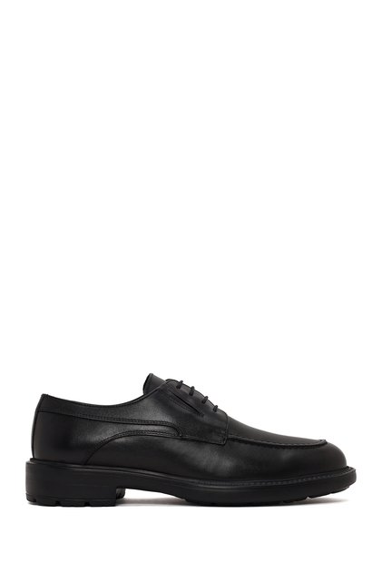 Men's Black Laced Leather Classic Shoes Wm800009Dv