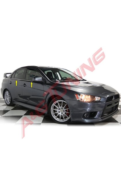 Mitsubishi Lancer Krom Cam Çıtası Tk 2008 Üzeri Paslanmaz Çelik