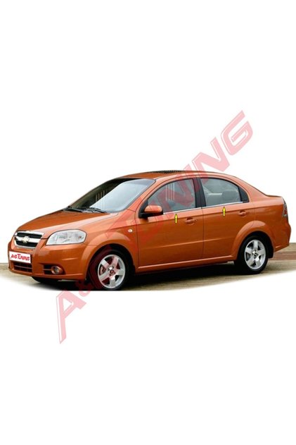 Chevrolet Aveo SEDAN Krom Cam Çıtası Tk 2006-2011 Paslanmaz Çelik