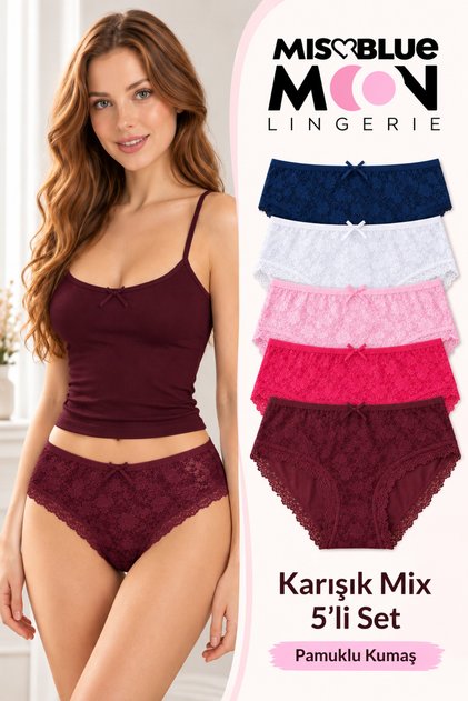 Bato High Lez Lace 5-Piece Women's Panties 5100-1