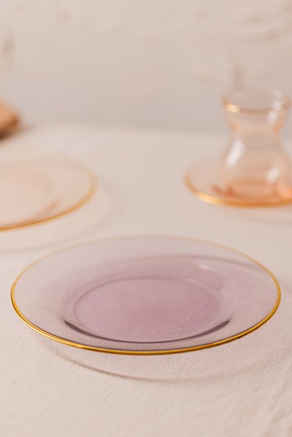 Five O Clock 6-Piece Glass Cake Plate Set 19 cm