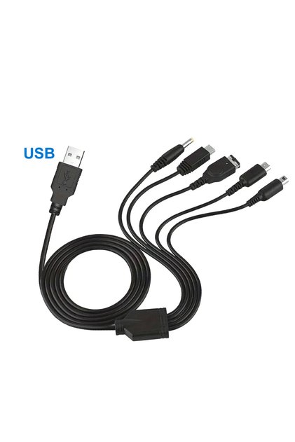 USB A to 5 in 1 5 In 1 USB C Charging Cable For Nintendo New 3DS Xl Nds Lite Ndsi Ll Wii U Charger C