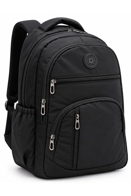 Black Water Resistant Daily Backpack Unisex School Backpack School Bag 1700