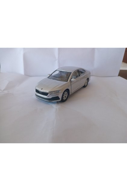 Skoda Octavia Metal Car, 12 cm, Gray