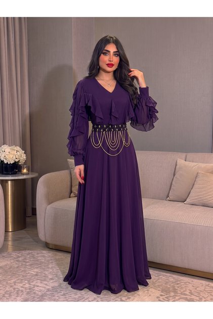Georgette evening dress