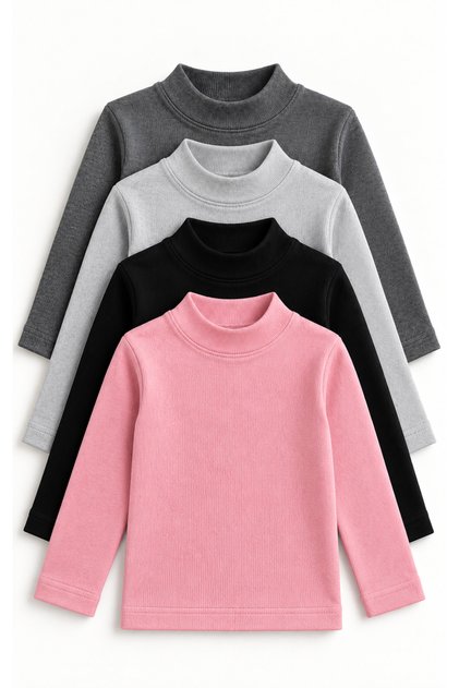 Children 3-16 Years Old 4-Piece Thin Camisole Knitwear Sweater Set – Comfortable and Stylish Basic Model 4 Pieces