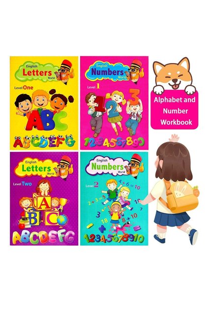 Montessori Alphabet Math Workbook for Toddlers
