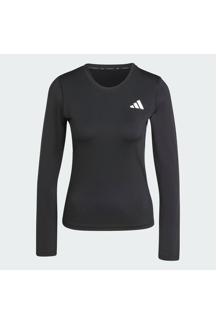 Essentials Long Sleeve 3-Stripes Workout Long-Sleeve Top
