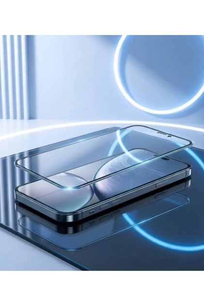 واقي شاشة من الزجاج المقوى بتغطية كاملة 5D لهاتف iPhone XR - حافة سوداء، صلابة 9H، حماية من الحافة إلى الحافة