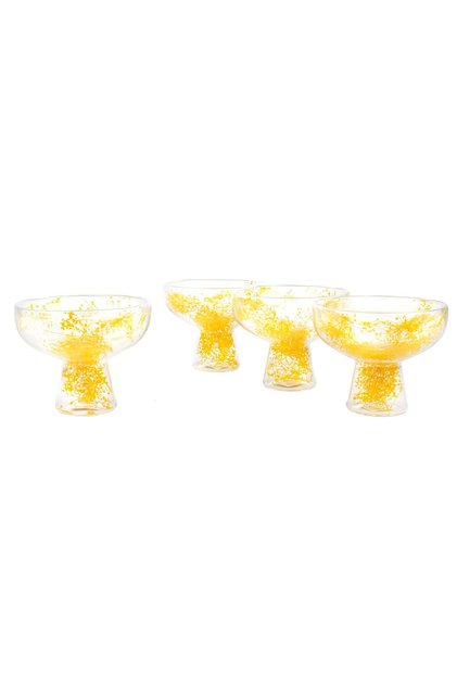 Yellow Cam 4-Pack Ice Cream Containers, 210ml.