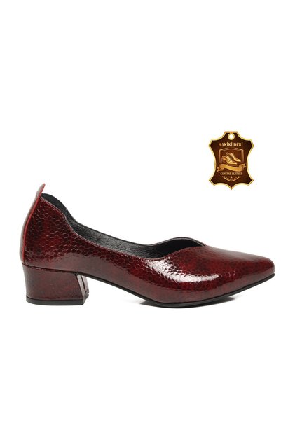 Stylish and Comfortable Women’S Classic High-Heeled Shoes with a Burgundy Crocodile Pattern, Made of Genuine Leather, Model 25461068K.