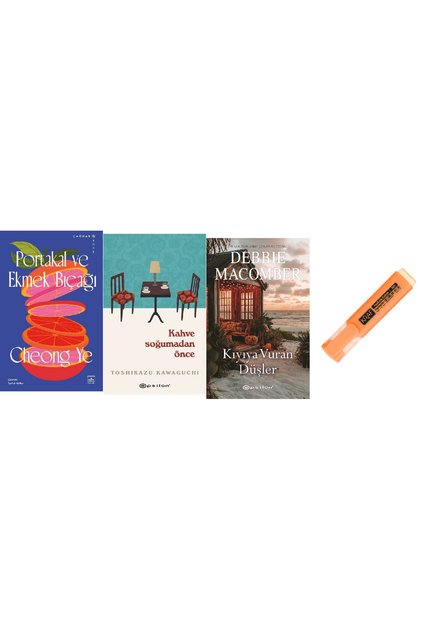 Portakal Ve Ekmek Bıçağı + Kahve Soğumadan Önce + Kıyıya Vuran Düşler 3 Kitap Set KALEM HD