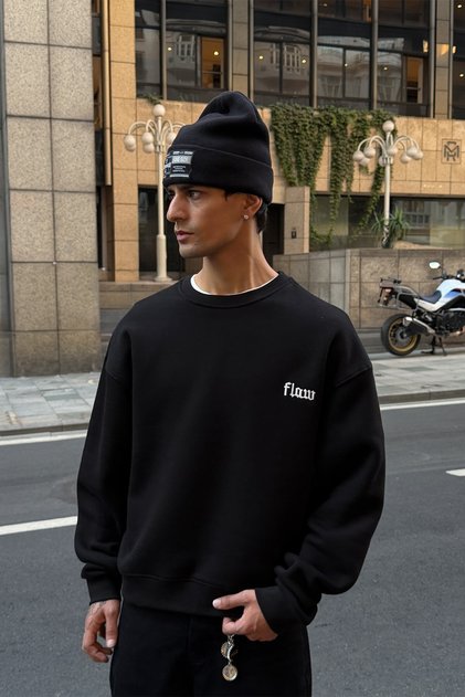 Signature Black Crewneck