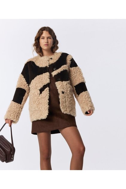 SUNİ KÜRK MIX OVERSIZE MONT