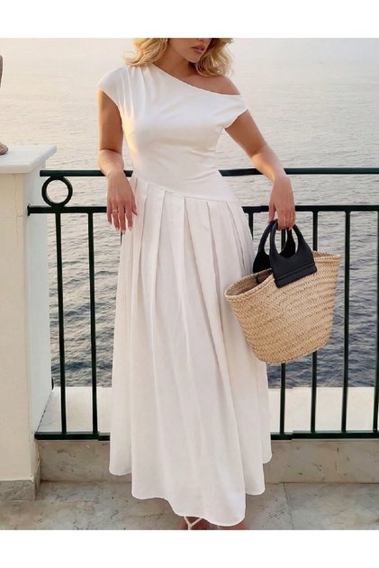 Rochie lunga, Alb