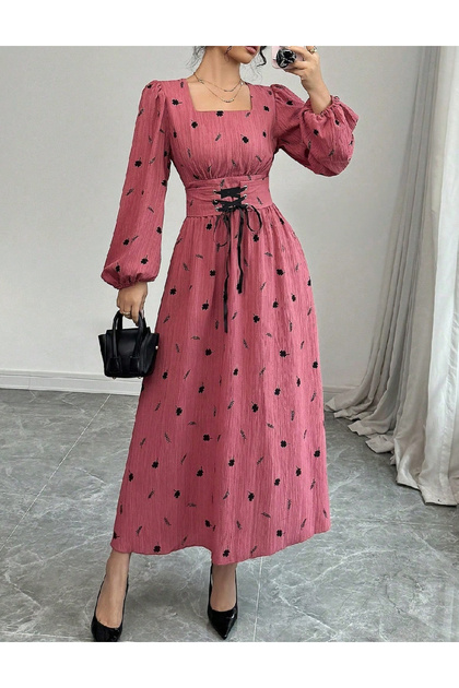 Дълга рокля, Розова