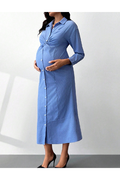 Rochie medie, albastru
