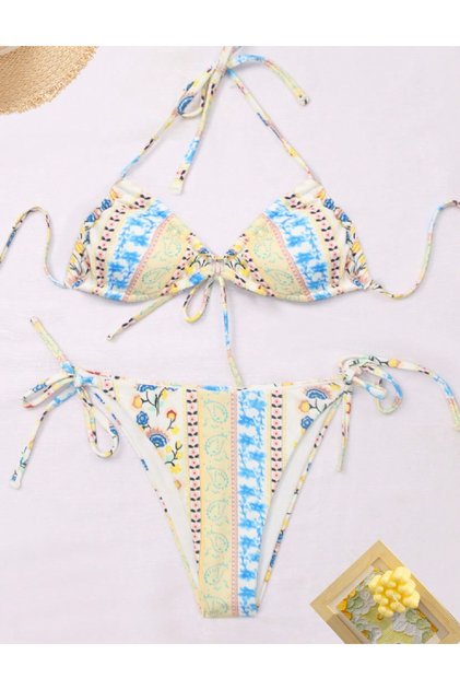 Costum de baie, mix culori