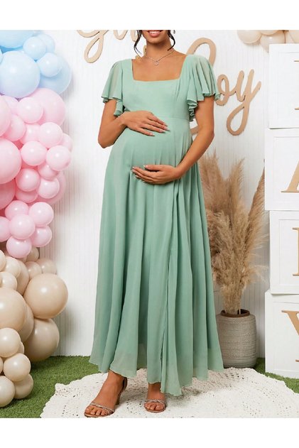 Rochie lunga, Verde