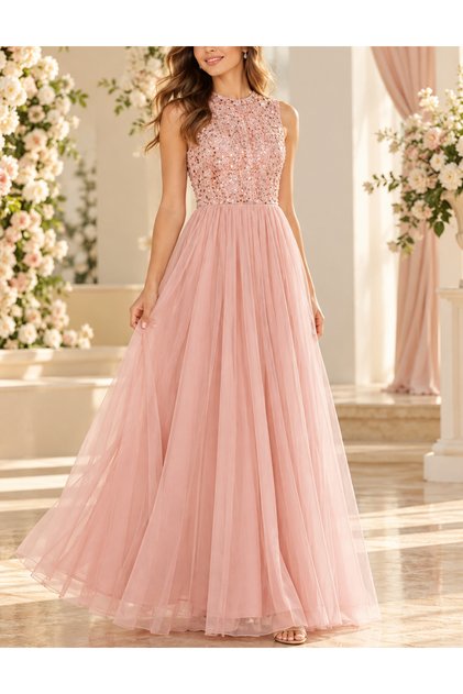 Rochie lunga, Roz