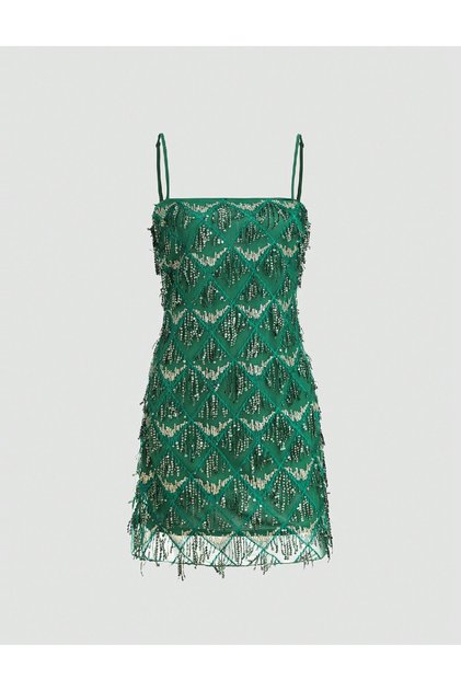 Rochie scurta, Verde