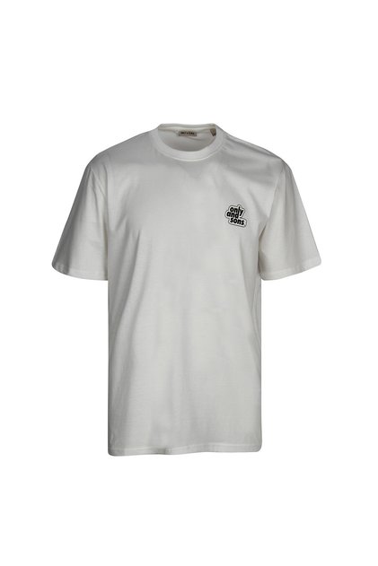 O Neck Printed White Men's T-Shirt Onsarch Logo Reg Ss Tee Cs