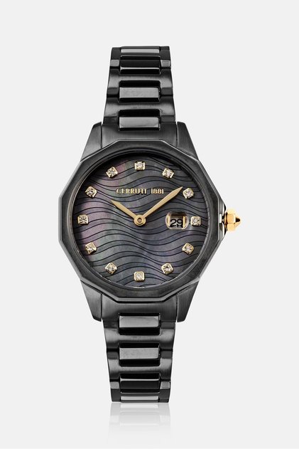 Women CIWLG2232404 Jesina Gun Analog Stainless Steel Strap Watch 30 mm, Black