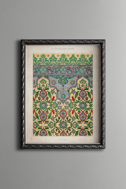 Colorful Floral Tapestry - Vintage Patterned Painting - Slim Model