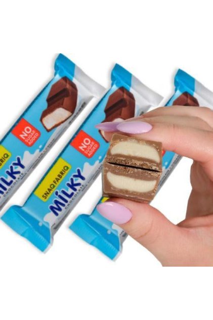 Snack Fabric Bar Milk Chocolate Cream 34g
