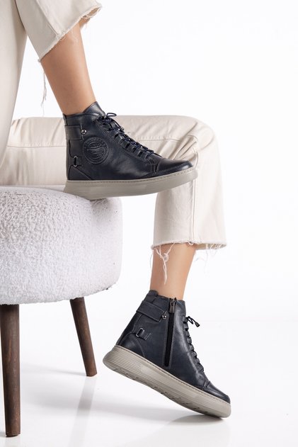 Genuine leather women's casual lightweight booties dc2922