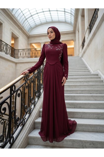 Bella Abiye Bordo