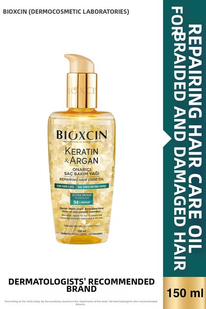 Keratin & Argan Repair Care Oil 150 ml - For Damaged and Sensitive Hair