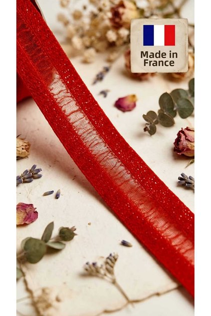 French Design Tulle and Sequin Trim - 12 mm - 10 Meters