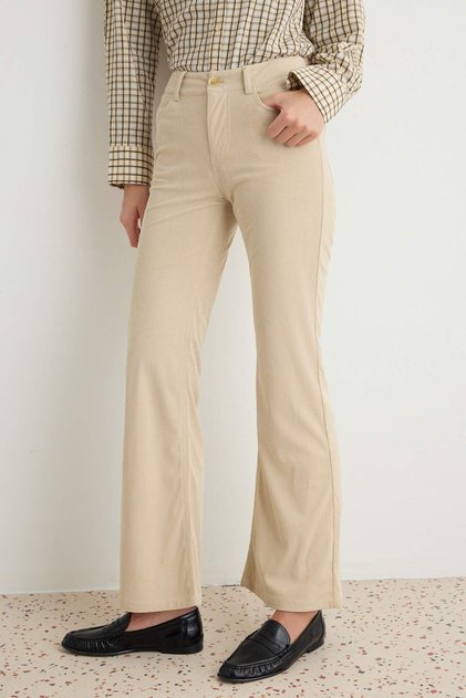 Bej Yüksek Bel Jeans TWOAW27JE00381