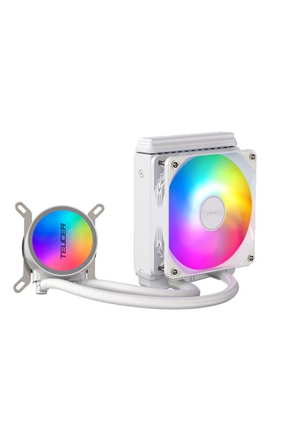 AF-120 WH TEUCER AF-S120 Water Cooler 120mm RGB Fan Liquid Heatsink Integrated Radiator Cpu Cooling