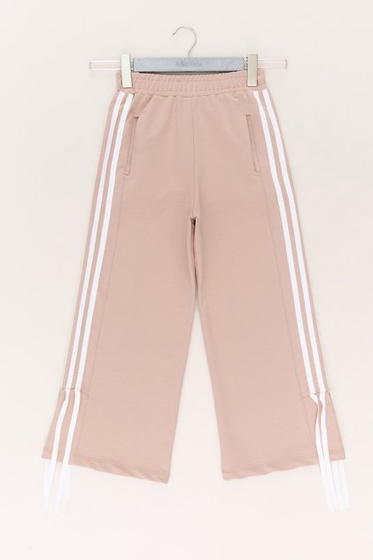 Girl's Trousers with Side Stripes and Ribbons