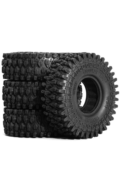 4pcs 1.9 Crawler Tires OD:105 * 38mm(4pcs)1/10 RC Crawler AT Tires for FCX10 Axial SCX10 Pro SCX10 U