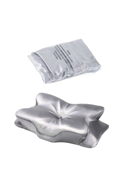 Silver Ice Silk Pillowcase for Hair and Skin Butterfly Shaped Pillowcase for Butterfly Pillow Minim