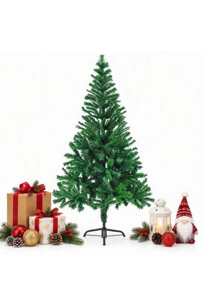 Brad artificial de Crăciun, 180 cm, Aspect realist, Ramuri bogate și flexibile, Material PVC , Suport metalic stabil inclus, Perfect pentru decor festiv