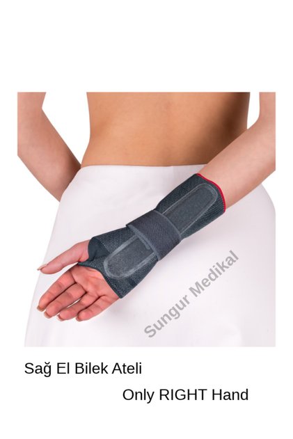 Knitted Hand Wrist Brace Right Hand Hand Wrist Support Manucare D Braid Bracelet By Sungur Med 4910