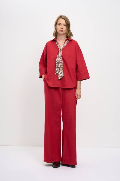 25257 Jeans Set with Scarf Accessory