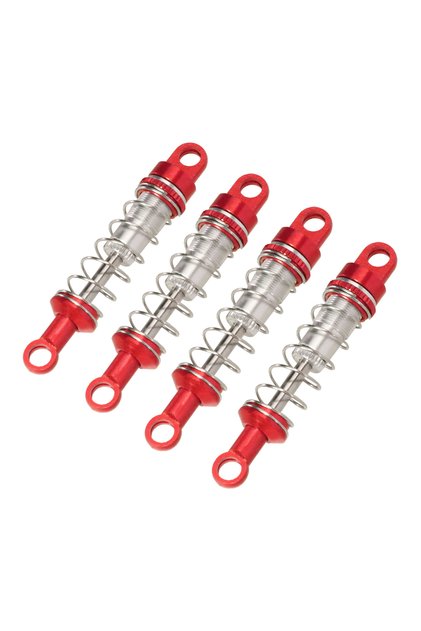 Red 4PCS 60mm Oil Filled Type Metal Shock Absorber For MN MN78 MN82 MN168 MN99sV2 RC Car Adjustable