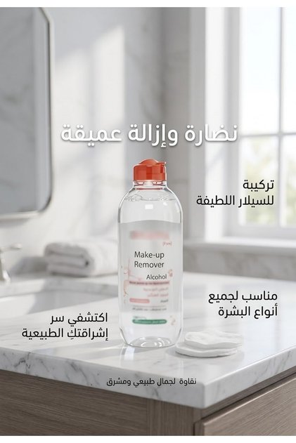 Makeup Remover Micellar Water for Face, Eyes and Lips 500 ml
