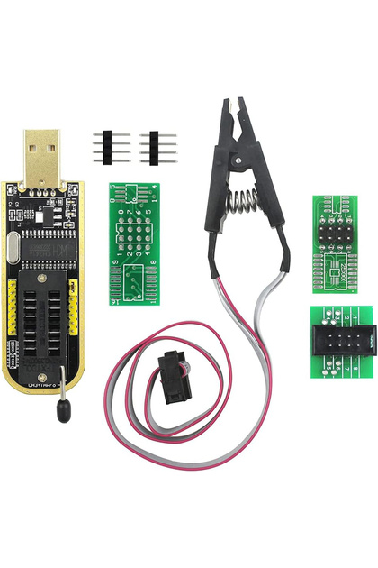 3 in 1 EEPROM BIOS USB Programmer CH341A + SOIC8 Clip + 1.8V Adapter + SOIC8 Adapter for 24 25 Serie
